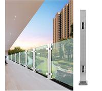 Heavy-Duty Stainless Steel Railing Posts - 26in End Post for Stairs Balconies Hallways Pools and Gardens - Balustrade Pillars for Safety and Style
