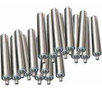 Heavy Duty Stainless Steel Replacement Conveyor Rollers, 2-Inch Diameter, Gravity Rollers with Spring Press-in Installation for Efficient Material Handling