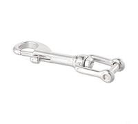 Heavy Duty Stainless Steel Shackle Bolt Snap Hook for Yacht Scuba Diving Boat with Threaded Connection for BCD and Safety Belt D Ring (85mm)