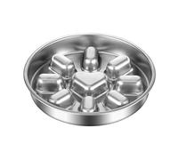 Heavy-Duty Stainless Steel Slow Feed Dog Bowl with Non-Slip Base - Designed to Prevent Bloating and Regulate Eating Pace for Medium & Large Breed Dogs