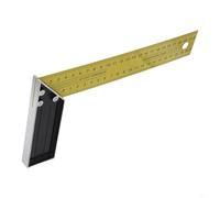 Heavy Duty Stainless Steel Squares Set for Precision Engineering, 90 Degree L-Square Ruler for Woodwork Projects(25cm+35cm)
