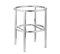 Heavy Duty Stainless Steel Stock Pot Rack - Multifunctional Round Bracket for Kitchen and Hotel Use