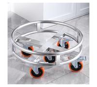 Heavy Duty Stainless Steel Stock Pot Rack on Wheels - Mobile Cart for High Load Capacity Kitchen Storage Solutions