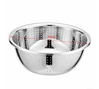 Heavy Duty Stainless Steel Strainer Bowl Non Magnetic Design For Washing Rice And Vegetables Thickened Rim Kitchen Tool Silver(20cm)