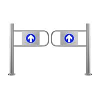 Heavy-Duty Stainless Steel Swing Gate - One-Way Door for Libraries, Scenic Stores & Public Spaces - Secure, Durable & Safe Entrance Solution