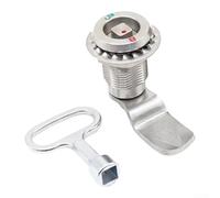 Heavy Duty Stainless Steel Telescopic Tension Lock Designed For Distribution Boxes And Cabinets Featuring Rotary Latch Security Silver Color With Key Included(BH7)