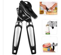 Heavy Duty Stainless Steel Tin Can Opener Cutter Easy Comfy Handle Grip Kitchen