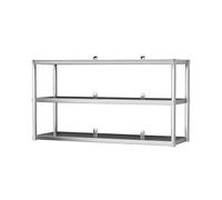 Heavy Duty Stainless Steel Wall-Mounted Shelves for Kitchen & Bathroom, Commercial Grade Storage Rack, Waterproof, 110x30x75cm, Ideal for Restaurants & Showers