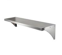 Heavy-Duty Stainless Steel Wall Shelf - Versatile Floating Storage Rack for Garage, Kitchen & Laundry - Ideal Multi-Purpose Tool nizer & Plant Stand for Basement & Home Storage Solutions