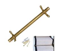 Heavy Duty Stair Carpet Rods Set with Hardware for Secure Runner Installation on Carpeted Stairs