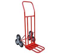 Heavy Duty Stair Climbing Trolley with Folding Toe Plate and Pneumatic Wheels, Stair Climber Sack Truck, 150kg Capacity