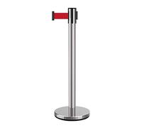 Heavy Duty Stanchion with Rope Barrier for Queue Management in Retail, Airports, Banks