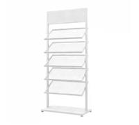Heavy-duty Standing Floor Tile Display Stand, Strong Load-bearing Large Ceramic Sample Rack For Various Building Material Samples(White,150x47x35cm)