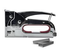 Heavy Duty Staple Gun for Upholstery - Wood Staple Gun Includes 500 Staples - Perfect for Attaching Fabric to Walls and Furniture