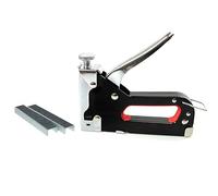 Heavy Duty Staple Gun with Staples for Home School Office Display Board, Chrome Steel, 550g,