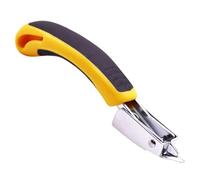 Heavy Duty Staple Puller Tool - Forged Carbon Steel Staple Remover with Lever Action, Rubber Grip & Hanging Hook for Furniture, Frames & Cabinets