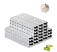 Heavy Duty Staples Combo Kit, 2000Pcs Premium Quality 10 mm Universal Staples for Standard Staple Gun, Perfect for Home Office Supplies Furniture, Silver