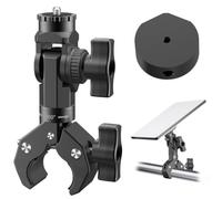 Heavy Duty Starlink Mini Clamp Mount, Adjustable Pole Mount Bracket with Pipe Adapter, Compatible with 2024/2025/2026 Starlink Mini Dish for RV Camper Van Yacht Boat Roof Rack Camping