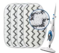Heavy-Duty Steam Mop Replacement Pad for PurSteam ThermaPro 10-in-1, Microfiber Washable Reusable Pads by F Flammi (4 Pack)