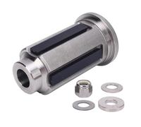 Heavy Duty Steel Alloy Prop Shaft Hub Kit Eliminate Noise Smooth Operation for Verado SCI 350 400 450 and Mercruiser X XS 200 300hp Engines with 1.25 Inch Shaft 5 Piece Set