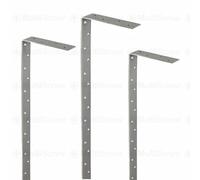 Heavy Duty Steel Bent Restraint Straps 2.4mm, Straps Heavy Duty Galvanized (Pack of 10) (600mm)