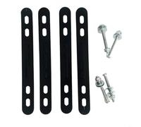 Heavy Duty Steel Bike Basket Mount Adapter, For Electric Ebike Scooter And Folding Rear Rack Holder Bracket Black Silver(black)