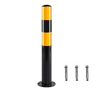 Heavy-Duty Steel Bollard Post Sign & Security Traffic Pole - 76 x 600 x 1.5mm Durable, Weather-Resistant for Driveways & High-Safety Areas (1 Piece)
