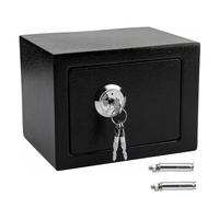 Heavy Duty Steel Digital Electronic Security Safe Home Office Money Safety Box By Crystals® (4.6L 3 Keys Safe_Black)