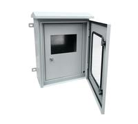 Heavy Duty Steel Electrical Enclosure Box with Double Door and Mounting Plate Hinges, Wall-Mounted for Secure Outdoor and Indoor Electronics Protection