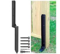 Heavy Duty Steel Fence Post Repair Stakes - 1 Pack Ground Spike for Tilted/Broken Wood Fence Post