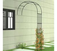 Heavy Duty Steel Frame Garden Arch for Climbing Plants, Half-Side Trellis for Roses and Vines, Durable Pergola Archway for Garden Décor and Support
