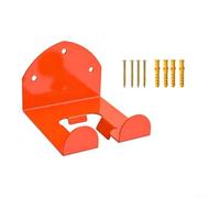 Heavy Duty Steel Garden Tool Wall Mount Rack Orange | Thick steel construction, orange rust-proof coating, holds up to 13kg, for ideal for heavy garden gear