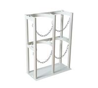 Heavy-Duty Steel Gas Cylinder Rack, Secure Oxygen Tank Holder for Industrial & Commercial Use, Organizer Stand for Multiple Cylinders