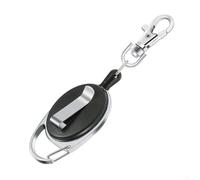 Heavy Duty Steel Key Ring with Retractable Function for Keys and Small Tools Reliable Design