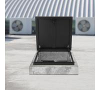 Heavy Duty Steel Manhole Skylight Cover Roof Access Hatch for Maintenance Emergency Exit Door Versatile Access Panel (85x85cm/33) Durable Roof Access Solution