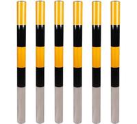 Heavy Duty Steel Parking Posts for Sidewalks, Store Fronts, Warehouses - Traffic Safety Bollards without Base