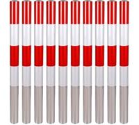 Heavy Duty Steel Parking Posts for Sidewalks, Store Fronts, Warehouses - Traffic Safety Bollards without Base