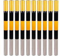 Heavy Duty Steel Parking Posts for Sidewalks, Store Fronts, Warehouses - Traffic Safety Bollards without Base