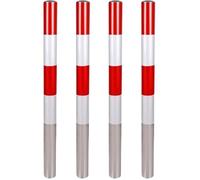 Heavy Duty Steel Parking Posts for Sidewalks, Store Fronts, Warehouses - Traffic Safety Bollards without Base