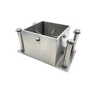 Heavy Duty Steel Post Anchor Base for Secure Deck, Porch Railing, and Pergola Support