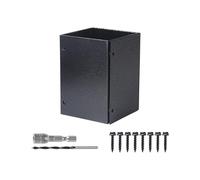 Heavy Duty Steel Post Base Adjustable Coating Secure Mounting Support for Wood Fence Installation & Decking Projects Durable Easy to Install