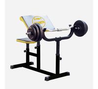 Heavy Duty Steel Preacher Arm Curl Weight Bench Bicep Gym Equipment Barbell Rack