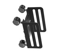 Heavy Duty Steel Rolling Cart for Desktop Tower Under Adjustable Mobile CPU Stand Desk Black with Locking Casters