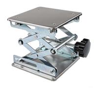 Heavy Duty Steel Router Lift for Table Saw Grooving | Manual height adjustment, 150x150mm size, wear resistant steel, precise woodworking control