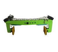Heavy Duty Steel Vertical Plate Lifting Clamps with Chain - 12In Adjustable Clamp for Lifting, Transporting, and Hanging Stone, Slate, and Fixtures,26in