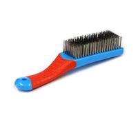Heavy Duty Steel Wire Brush Featuring A Nonslip Silicone Handle For Hard To Clean Surfaces Home Kitchen Professional Use Wheel Hubs Scrubbers
