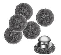 Heavy Duty Steel Wool Scrubber Scouring Pad For Cleaning Sinks Cookware And Kitchen Surfaces Cleaning Pad 1set Steel Scrubber