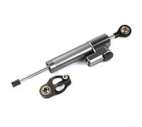Heavy Duty Steering for stabilizer for Motorcycle - Minimize Vibration & Bump Steer - Linear Reversed Safety Control System - Easy Install on Handlebar - Robust Steel Build 256mm Length Blue(Titanium)