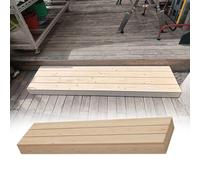 Heavy Duty Step Stool - Customizable Wooden Platform for Bathroom, Garden, Front Door, and High Beds - Supports Up to 500 Lbs, Ideal for Outdoor Steps