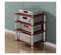 Heavy Duty Stereo Cabinet & Stand for Living Room Modern Vertical 2/3/4 Tier Audio Component AV Shelf Media Storage Hi-Fi Furniture